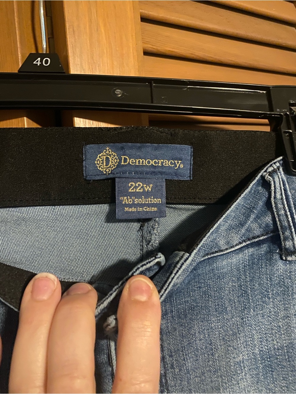 Democracy Women's Light Blue High-Rise Jeans - light stretch, light distress